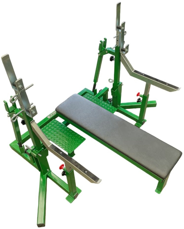 Pullum Powerlifting Multi-Use Bench and Adjustable Tilt Stands